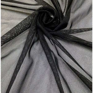 Malla elástica de nailon y elastano, gruesa, transparente, con agujeros pequeños, 3 colores, 58/60 pulgadas de ancho (tejido moldeador)