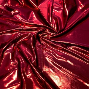 18 COLORS, Nylon 4 Ways Stretch Shiny Mystic Finger Foil Fabric Design - 58 to 60 Inches Wide