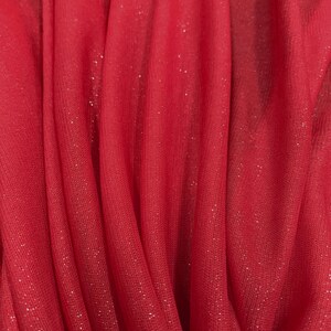 Polyester Stretch Triple Mesh See-Through w/Glitter Fabric by The Yard/Bulk image 6