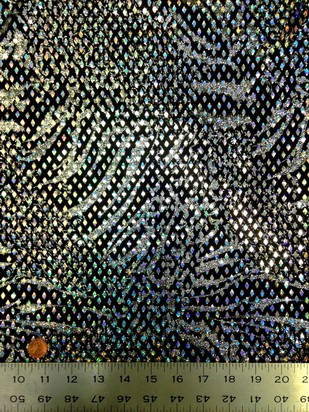 Shiny Zebra Ropets 7 COLORS, Shiny Diamond Faux Sequins & Glitter Zebra Stripes on Stretch ...