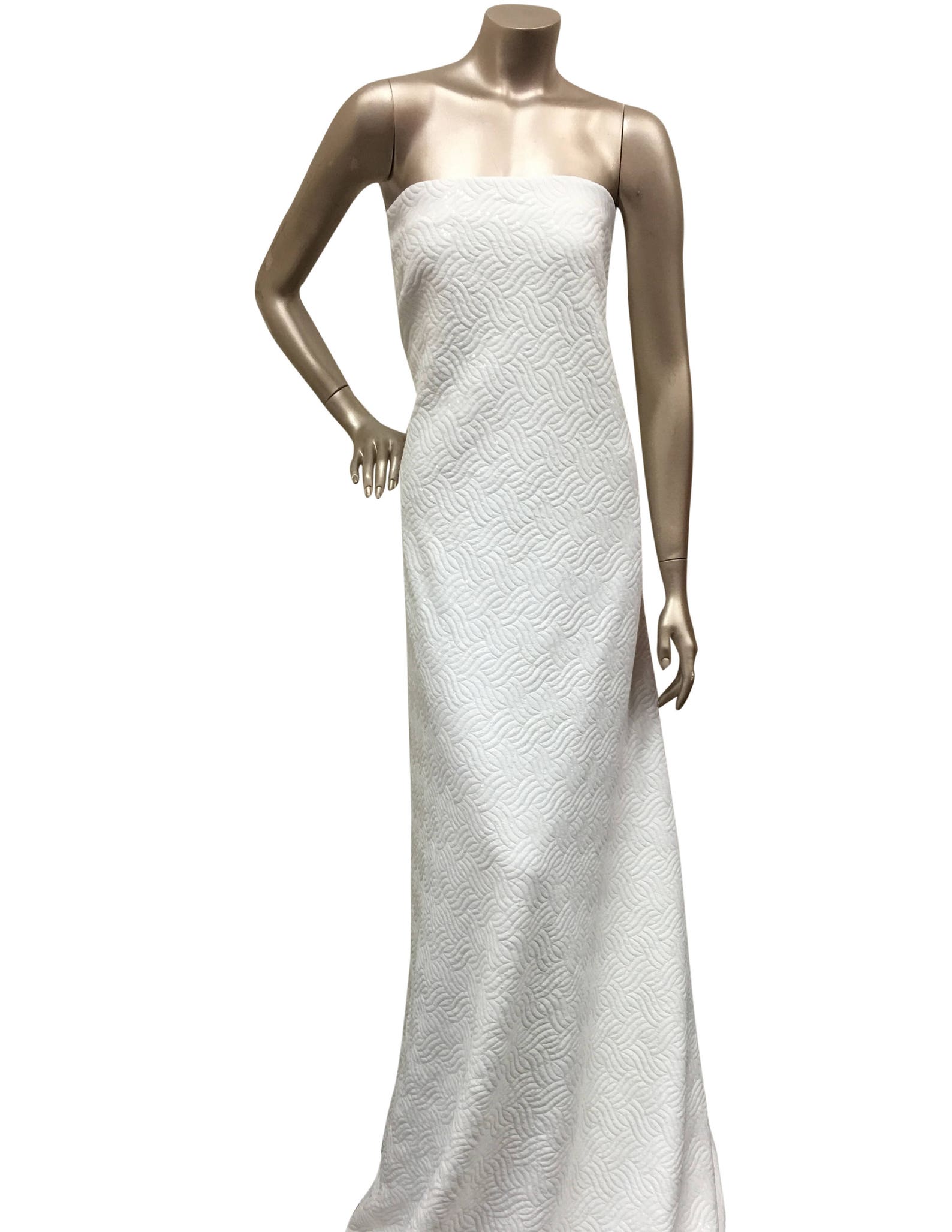 Quilted Jacquard Fabric With 3 Mm Transparent Sequins Etsy