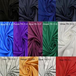 Nylon Spandex Heavy Weight 4 Ways Stretch Solid Fabric