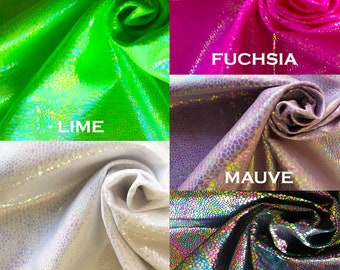 Snake Skin HOLOGRAM 4-Way STRETCH Nylon-Spandex Foil Fabric 58/60" Wide