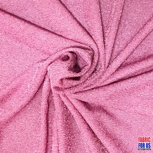 Stretch Glimmer/Glitter Lurex Mauve Color Fabric 58&quot; Wide By The Yard