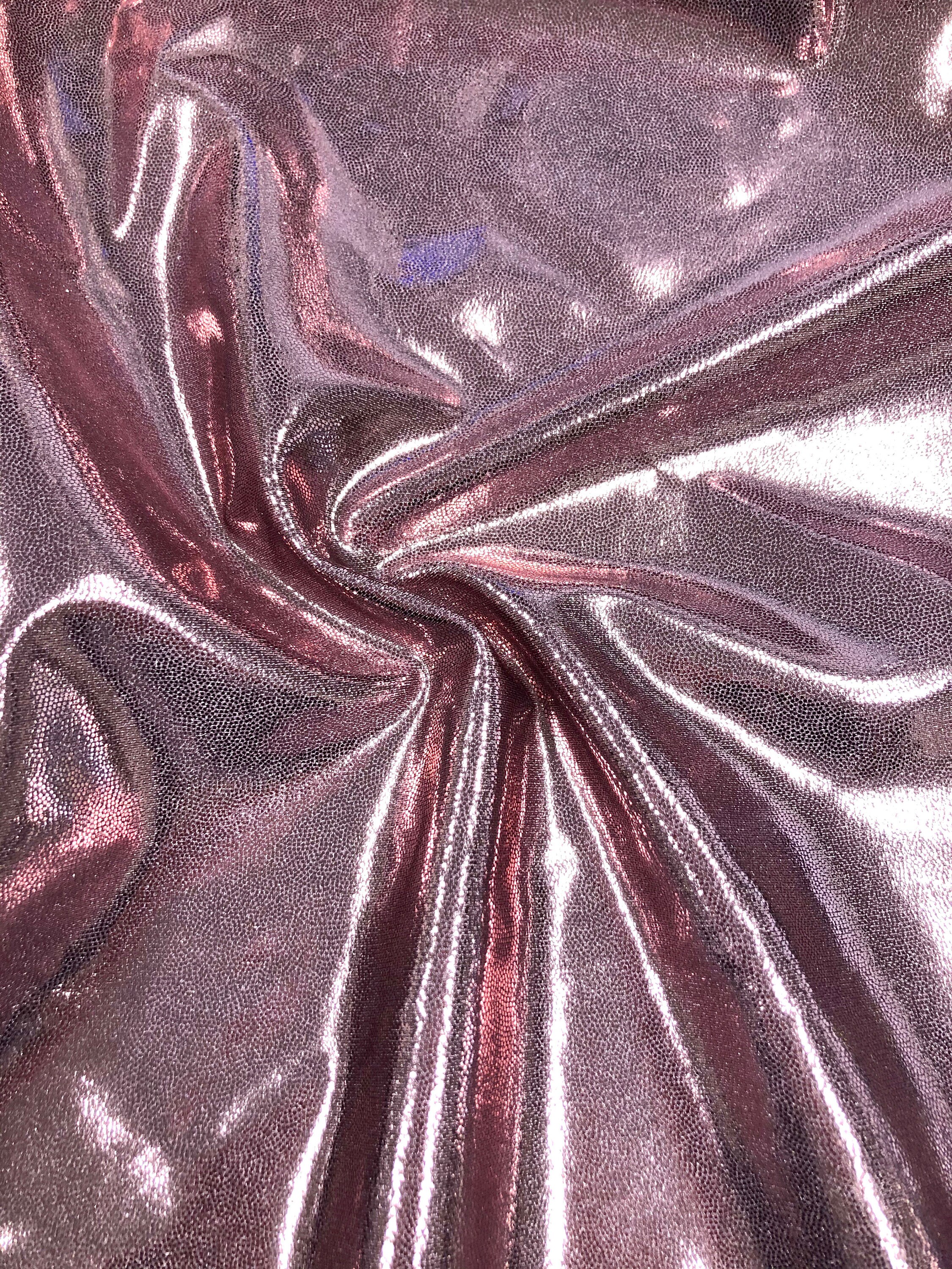  Shiny Finger Foil 4-Way Stretch Heavy Nylon Spandex Fabric ( Black)