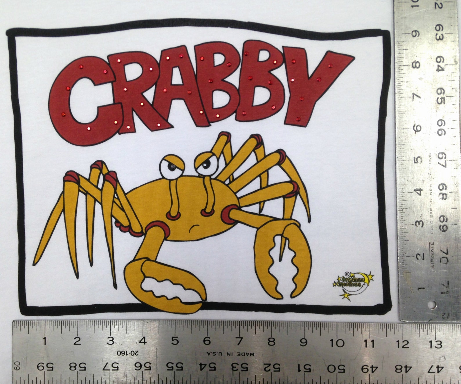 Crabby Animated Sleepshirt or Beach Cover-up W/ Side Slits & | Etsy