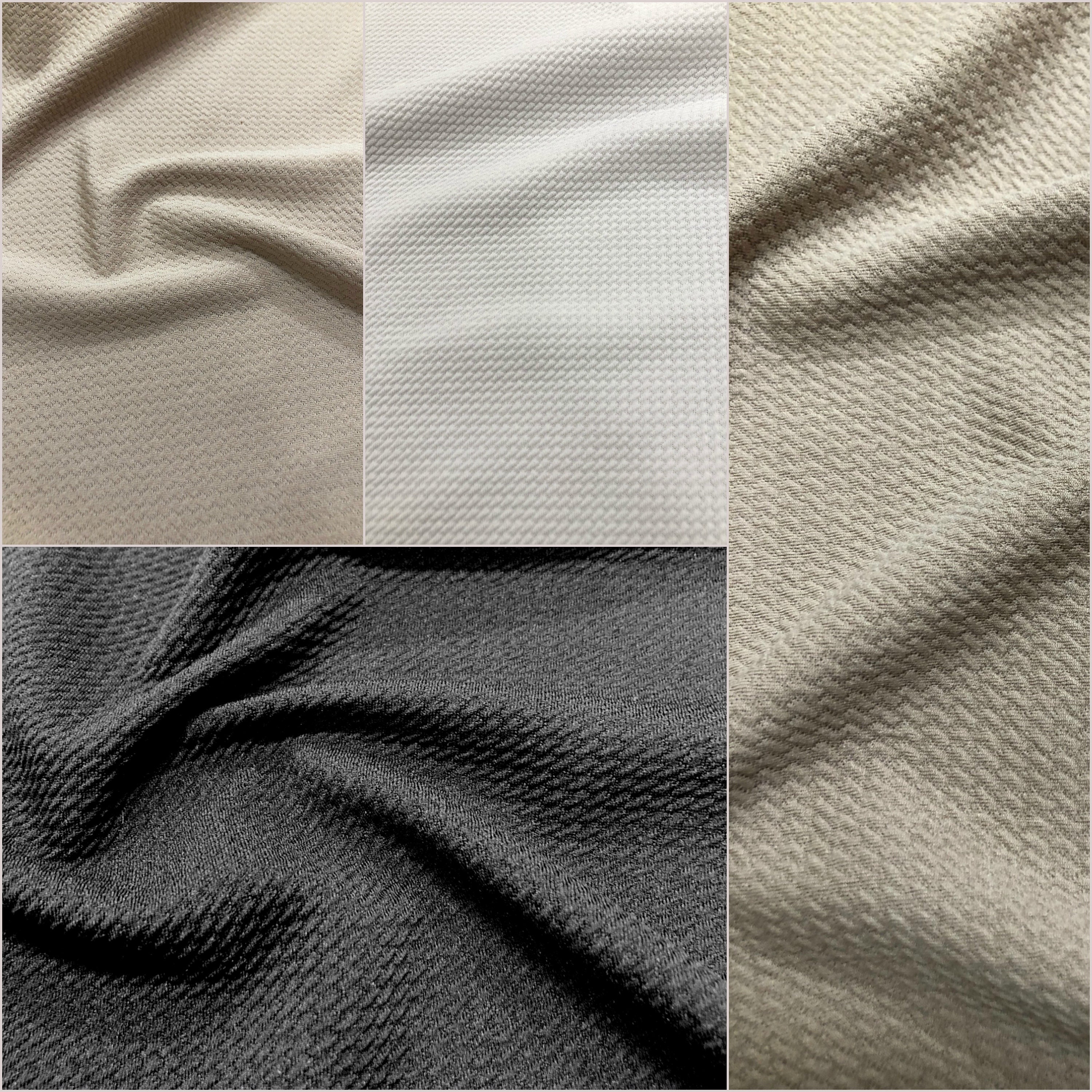 Polyester Spandex 2 Ways Stretch Jacquard Textured Fukuro Fabric - Etsy