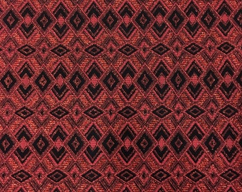 Polyester Spandex Geometric Design w Glitter and Lurex on Acetate Slinky Fabric
