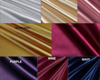 Shiny Satin Stretch Medium-Heavy Weight on Polyester Spandex | Fabric For Us by Triple Textile |