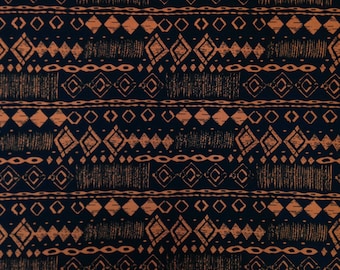 Diamond Tribal Print on Stretch ITY Knit Jersey Polyester Spandex Fabric - 58 to 60 Inches Wide - By the Yard or Bulk