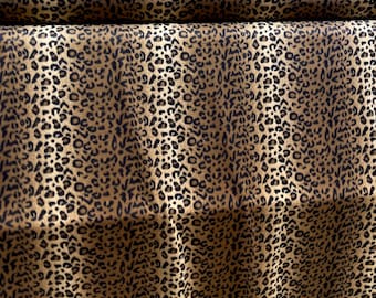 NUOVO tessuto in pile con stampa ghepardo realistica marrone tagliato su misura o in rotolo / Tessuto per noi /