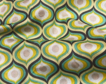 Cotton Fabric None Stretch Geometric 43'' Design_Fabric_By_The_ Yard