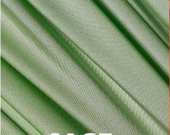 VENDITA FINALE 4 iarde di tessuto elasticizzato in nylon e spandex pesante SAGE 80/20 per nuoto, yoga e attività fisica, larghezza 60" (nessun reso, tessuto leggermente danneggiato)