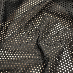 Polyester Spandex 2 ways Stretch See Through Fishnet Mesh by the Yard/Bulk