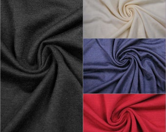 Soft Rayon Modal Spandex Solid 2 way Stretch Fabric By the Yard/Bulk