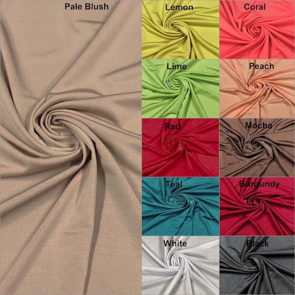 Shiny Venezia 2 ways Stretch Polyester Spandex Light Weight Fabric- By the Yard/Bulk