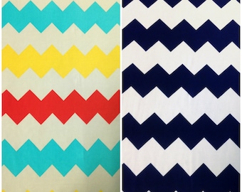 Tessuto in poliestere Bulgari Spandex leggero elasticizzato in 2 direzioni con motivo a chevron grande - tagliato su misura o sfuso / Tessuto per noi /