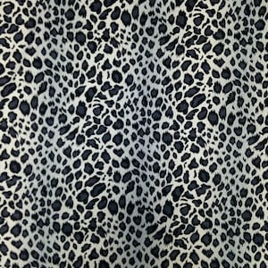 Leopard Animal Print on Stretch Nylon Spandex Shiny Tricot FABRIC - 58 to 60 Inches Wide - By the Yard or Bulk