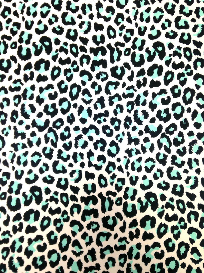turquoise leopard print top
