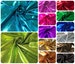 Colorful Shiny All Over Foil on Stretch Lightweight Knit Jersey Polyester Spandex Fabric - 58 to 60 Inches Wide - By the Yard or Bulk 