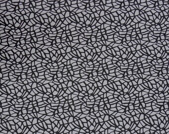 Dubbelgebreide polyester spandex zwarte abstracte designstof