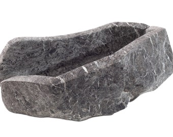 Handmade Alabaster Stone Sculpture: Modern Art Table Centerpiece
