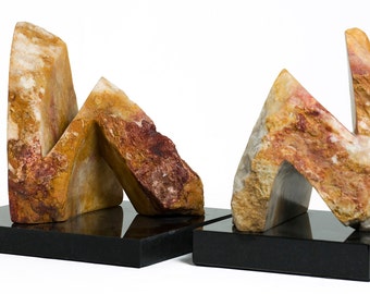 Alabaster Sculpture: "Conversation Centerpiece" by Robin Antar