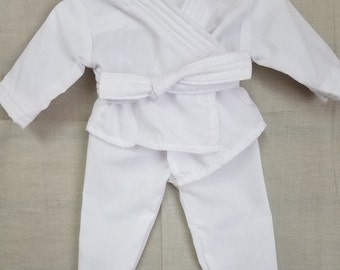2 pc Karate outfit for 18" doll
