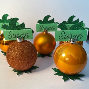 Thanksgiving Pumpkin Place Card Holders and Name Cards