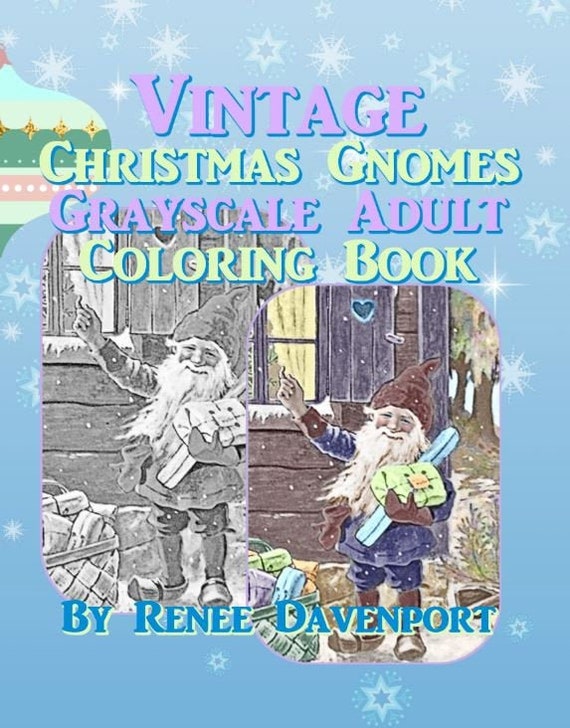 Download Christmas Coloring Book For Adults Pdf Vintage Christmas Etsy