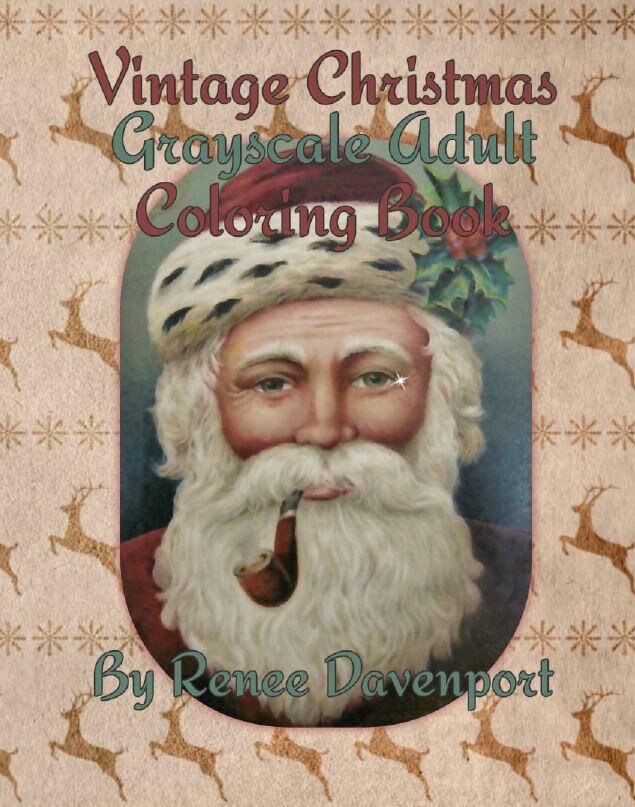 Download Christmas Coloring Book For Adults Pdf Vintage Christmas Etsy