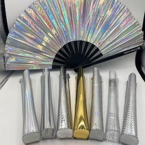 Silver & Gold Festival Clack Fan Holders