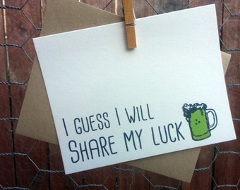 Share my luck St. Patty's Greeting Card