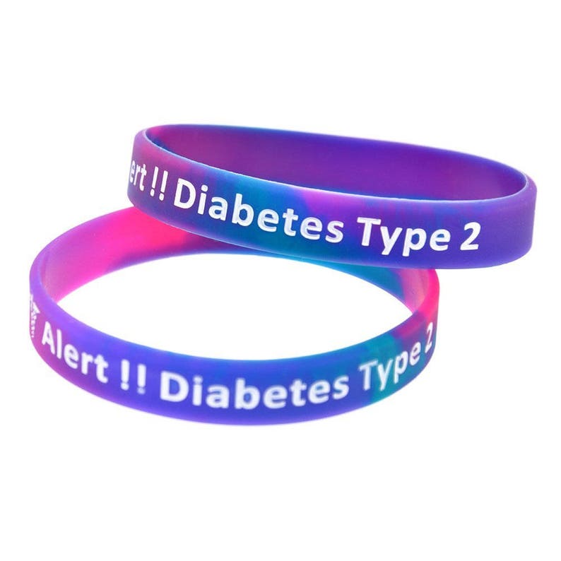 Medical Type 2 Diabetes Diabetic Alert Awareness Silicone | Etsy