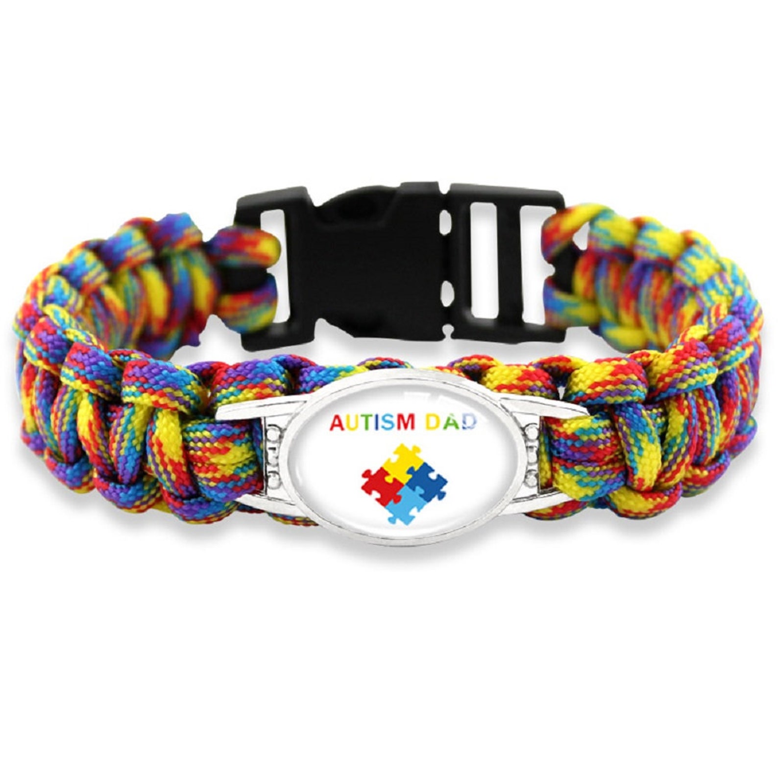 Autism Alert Awareness Paracord Para Cord Bracelet Wristband Etsy