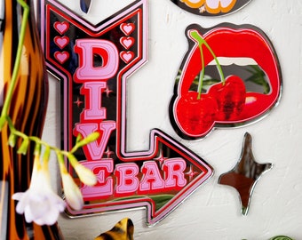 Retro Dive Bar Mirror (2 Sizes)