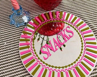 Snacks Dinner Plate Mirror