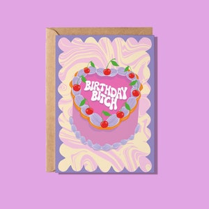Sassy wenskaart: teeftaartverjaardag