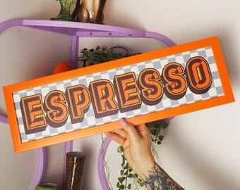 Espresso Framed Rectangle Print