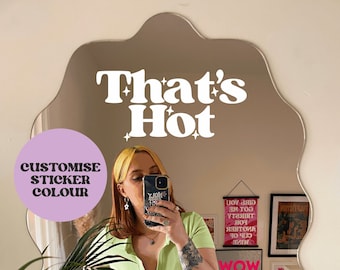 Pegatina de vinilo con espejo That's Hot: ¡personaliza el color!