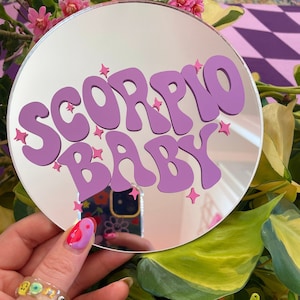 Scorpio Horoscope/Star Sign Mini Disc Mirror