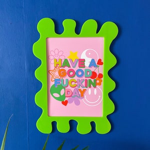 Lime Wall Print Blobby Frame - Free Print Included