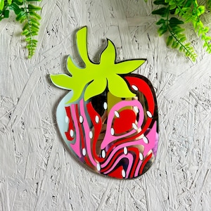 Groovy Strawberry Mirror