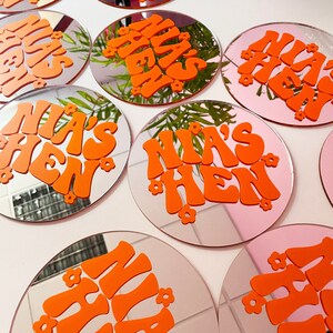 Hen Party Keepsake Personalised Mini Mirrors