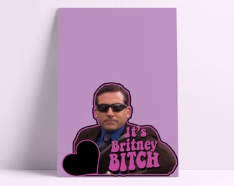 Michael Scott C'est Britney Bitch Art mural