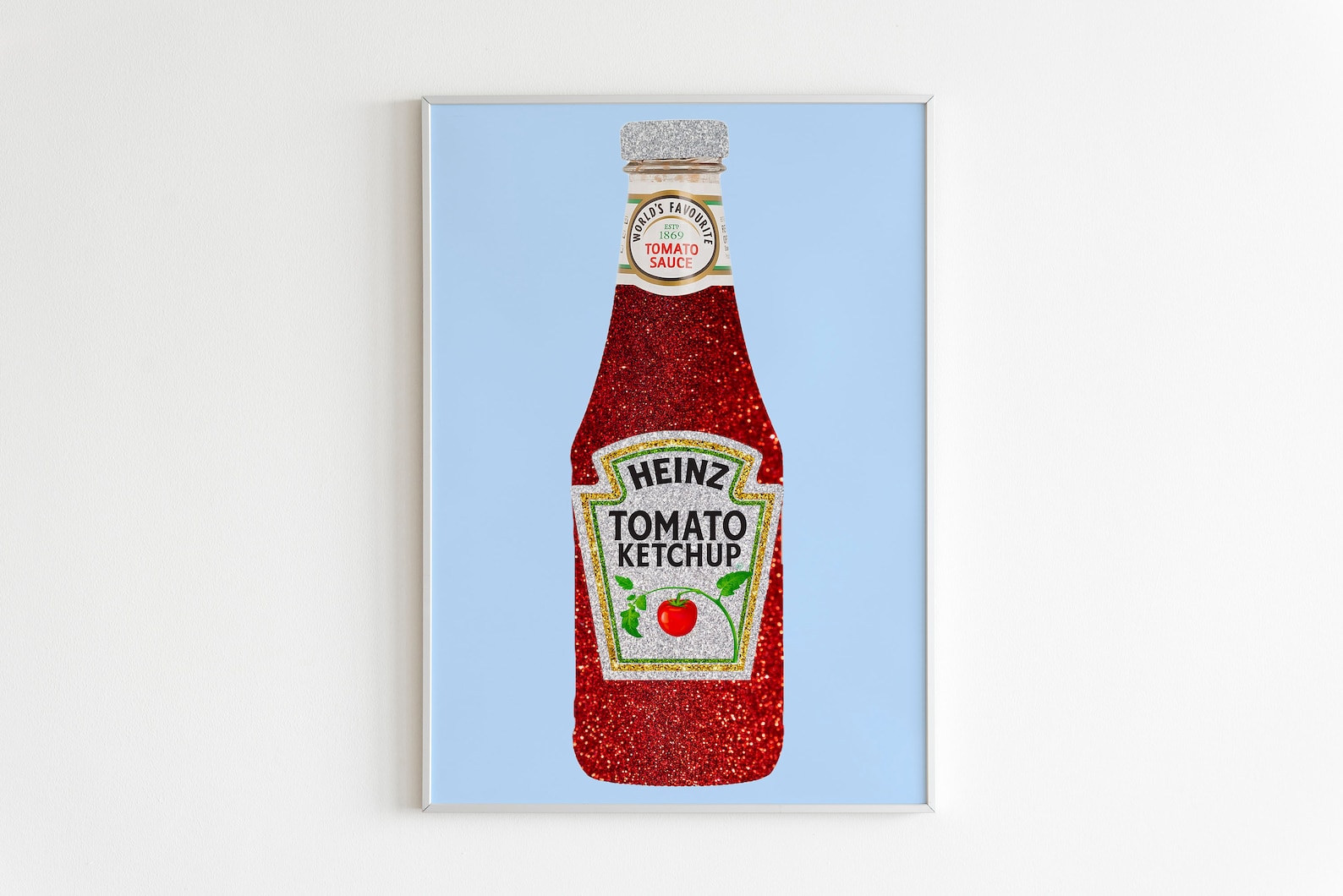 Heinz Tomato Sauce Glitter Retro Wall Art/wall Etsy UK