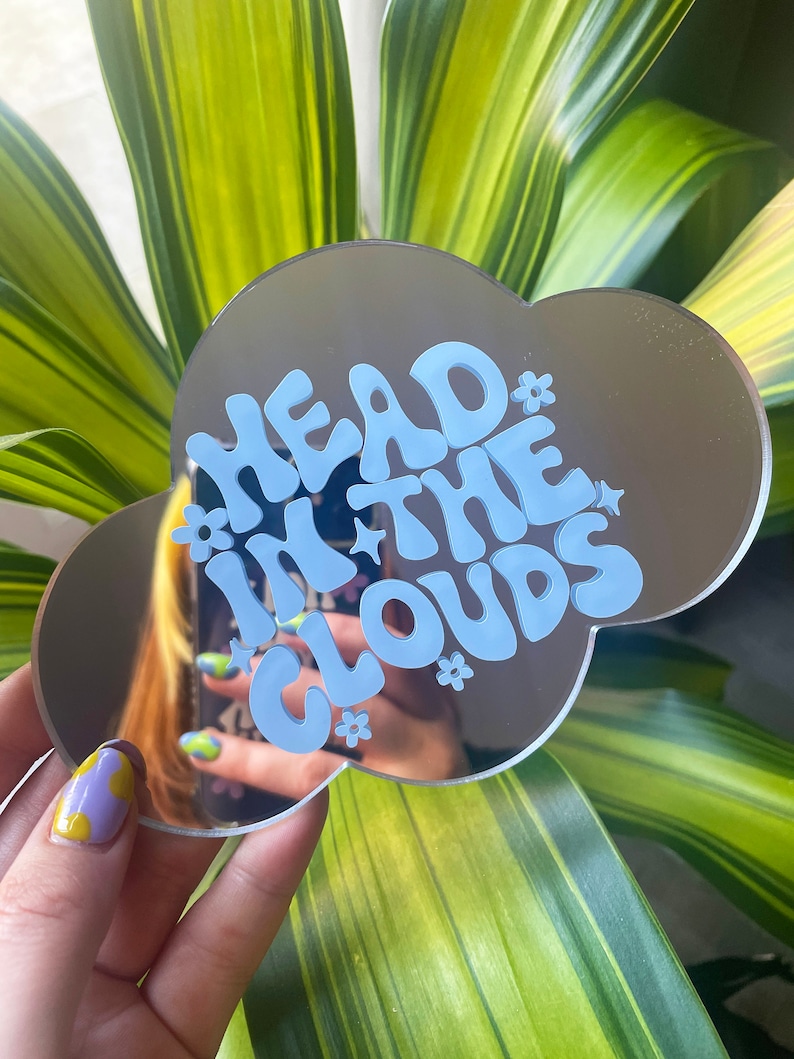 Head In The Clouds Cloud Mirror Customise Colour image 1