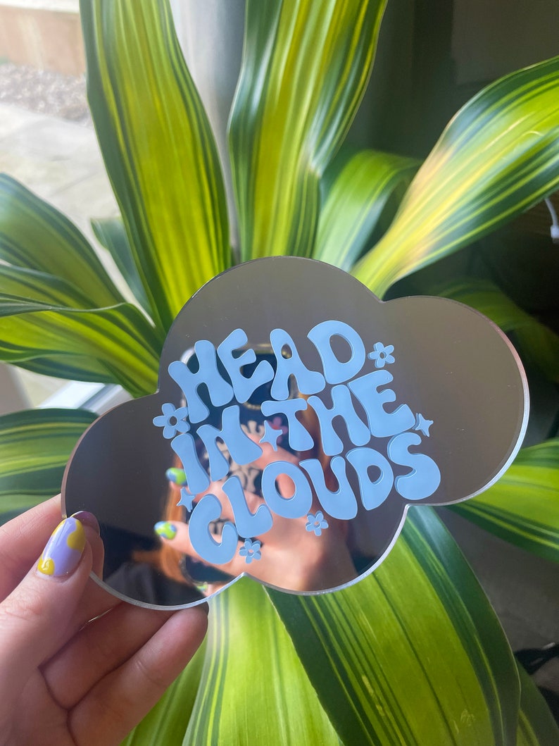 Head in the Clouds Cloud Mirror Customise Colour Etsy