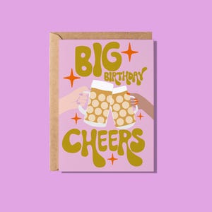 Big Birthday Cheers Pints Greeting Card