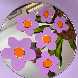 Ditzy Flower Amazing decal vinyl stickers Lilac 2x Sizes imagem 1